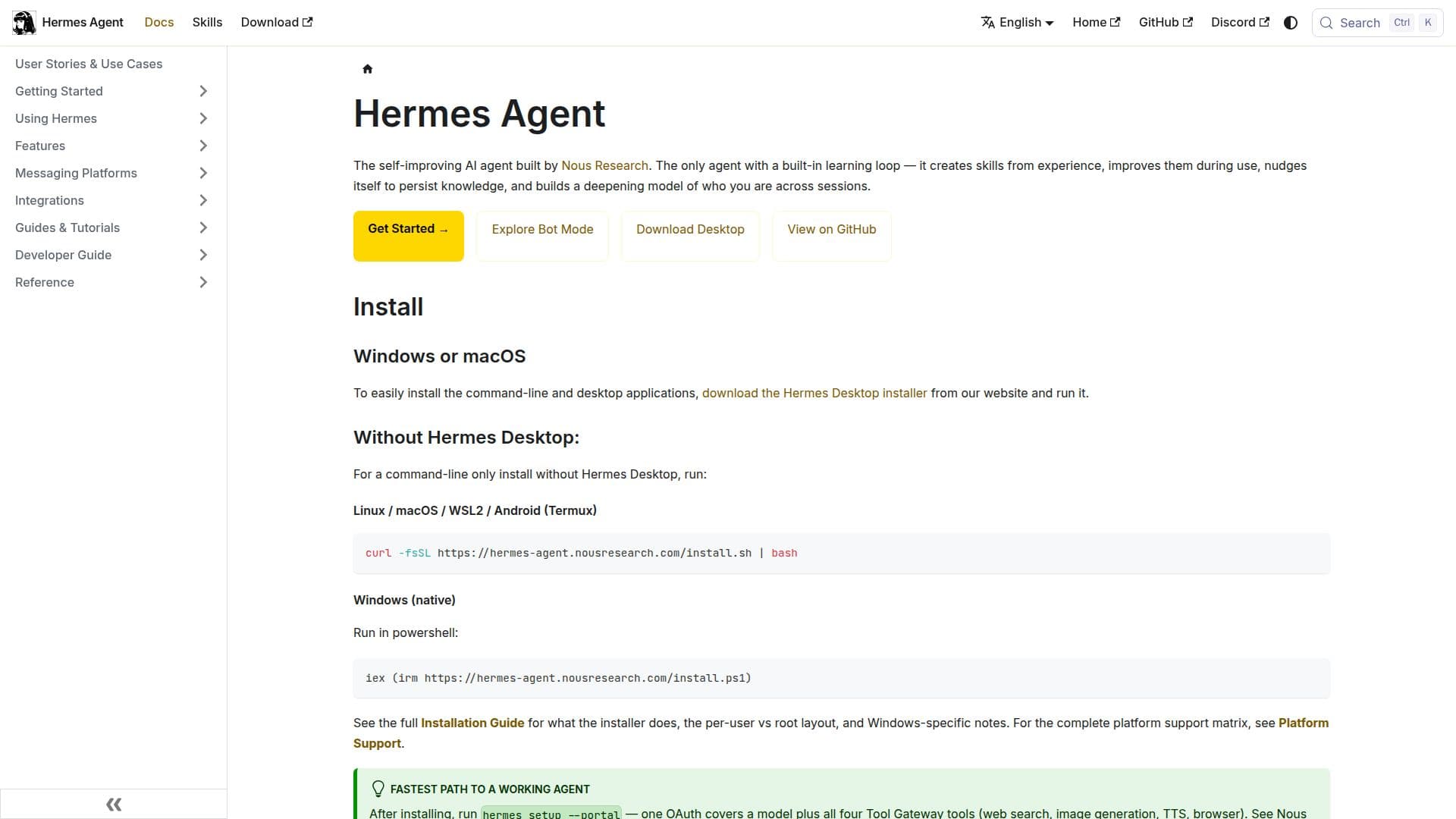 Hermes Agent 截图