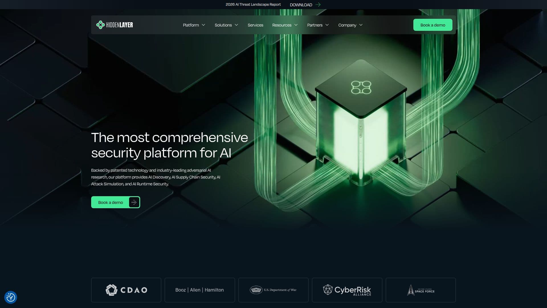 Tangkapan layar HiddenLayer | Total AI Security