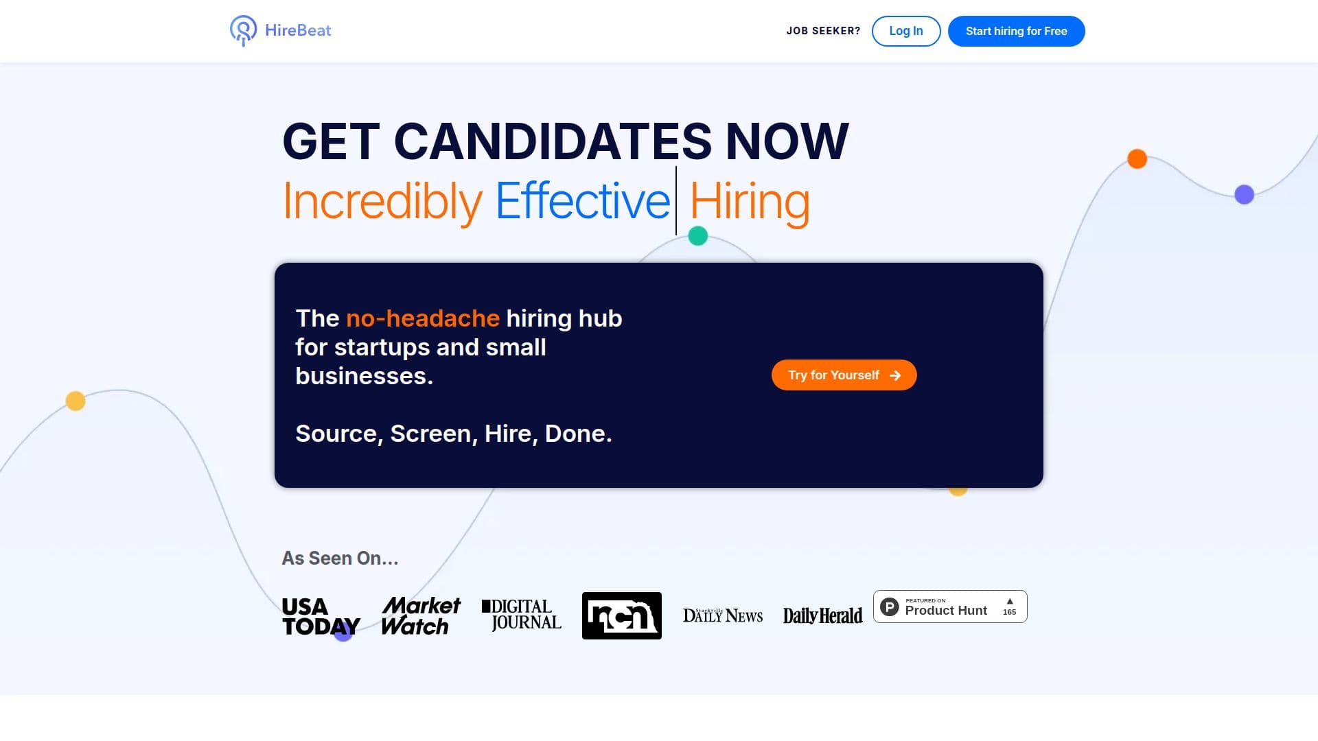 HireBeat - Sistema de Rastreamento de Candidatos screenshot