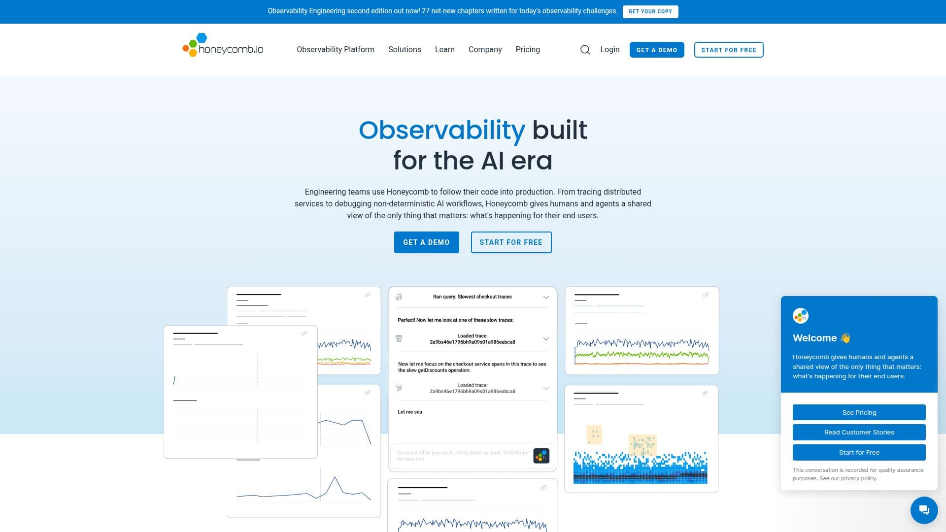 Honeycomb: AI-Ready Observability Platform screenshot