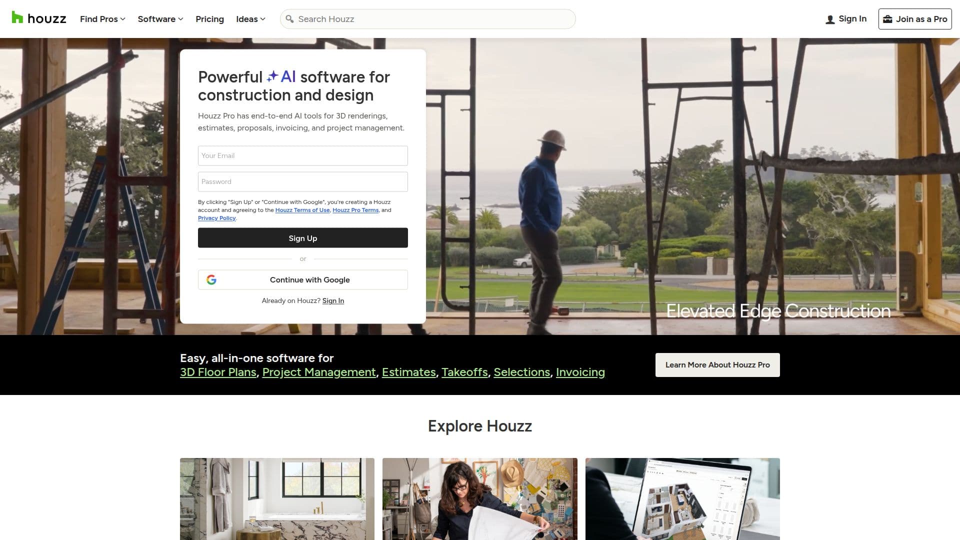 Houzz Pro Software screenshot