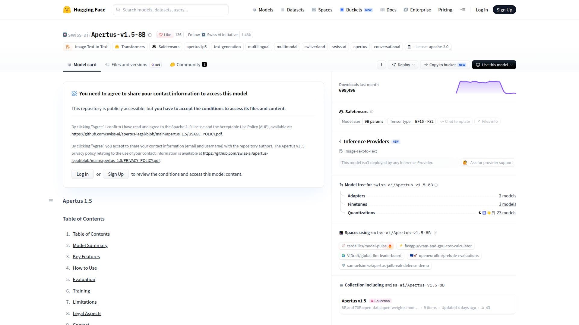 Apertus 1.5 screenshot