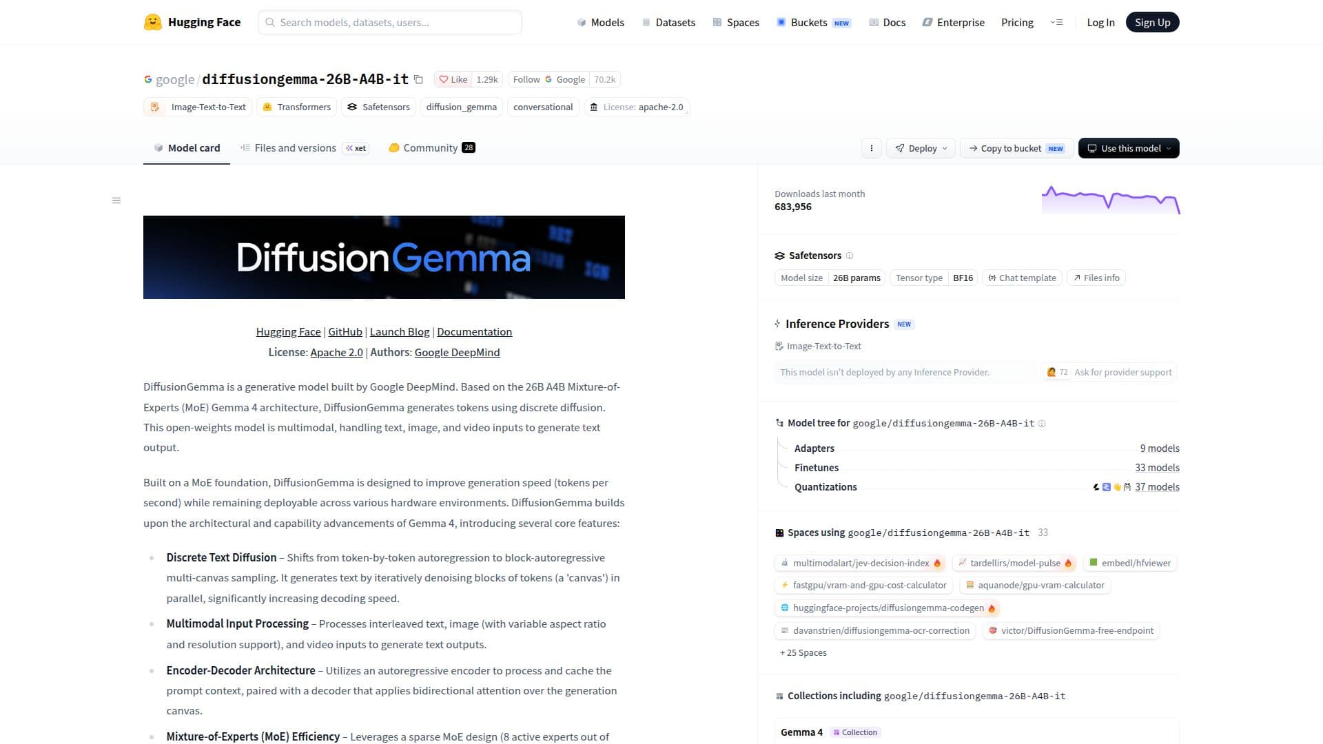 DiffusionGemma screenshot