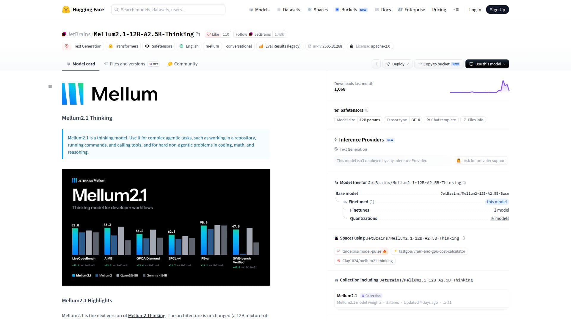 Mellum2.1 Thinking screenshot