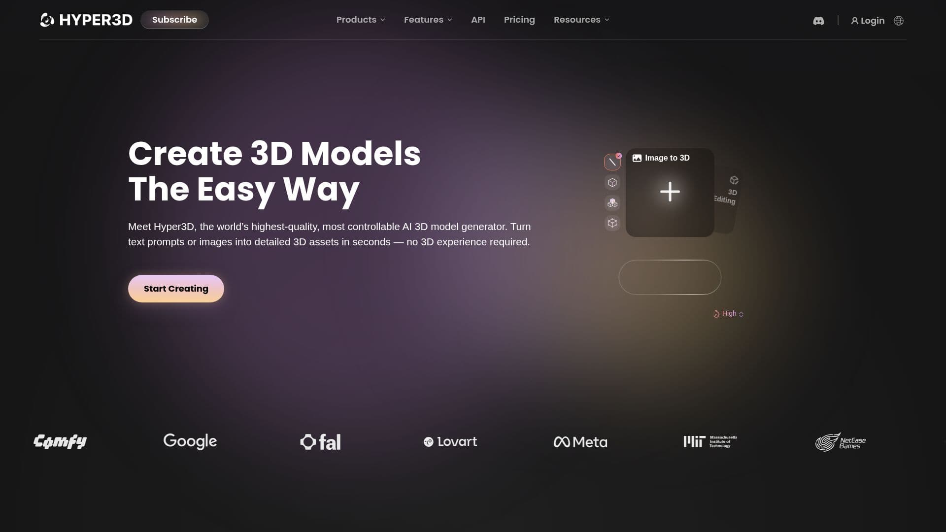 لقطة شاشة لـ Hyper3D Rodin