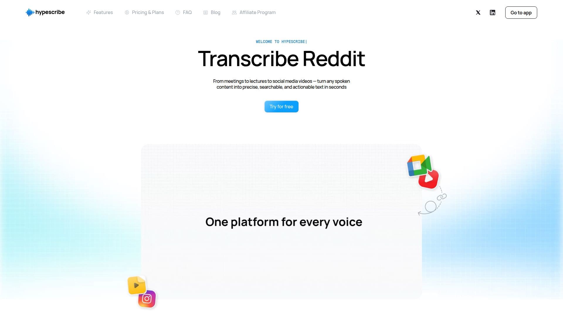 HypeScribe screenshot