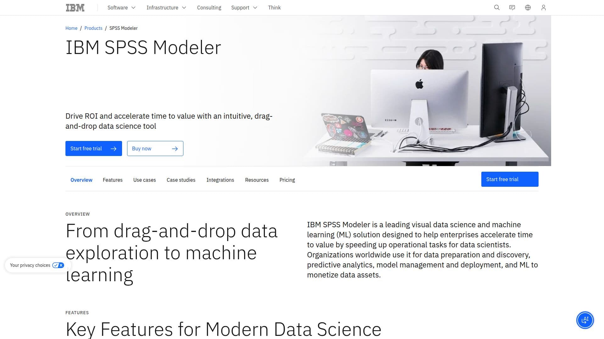 IBM SPSS Modeler 스크린샷