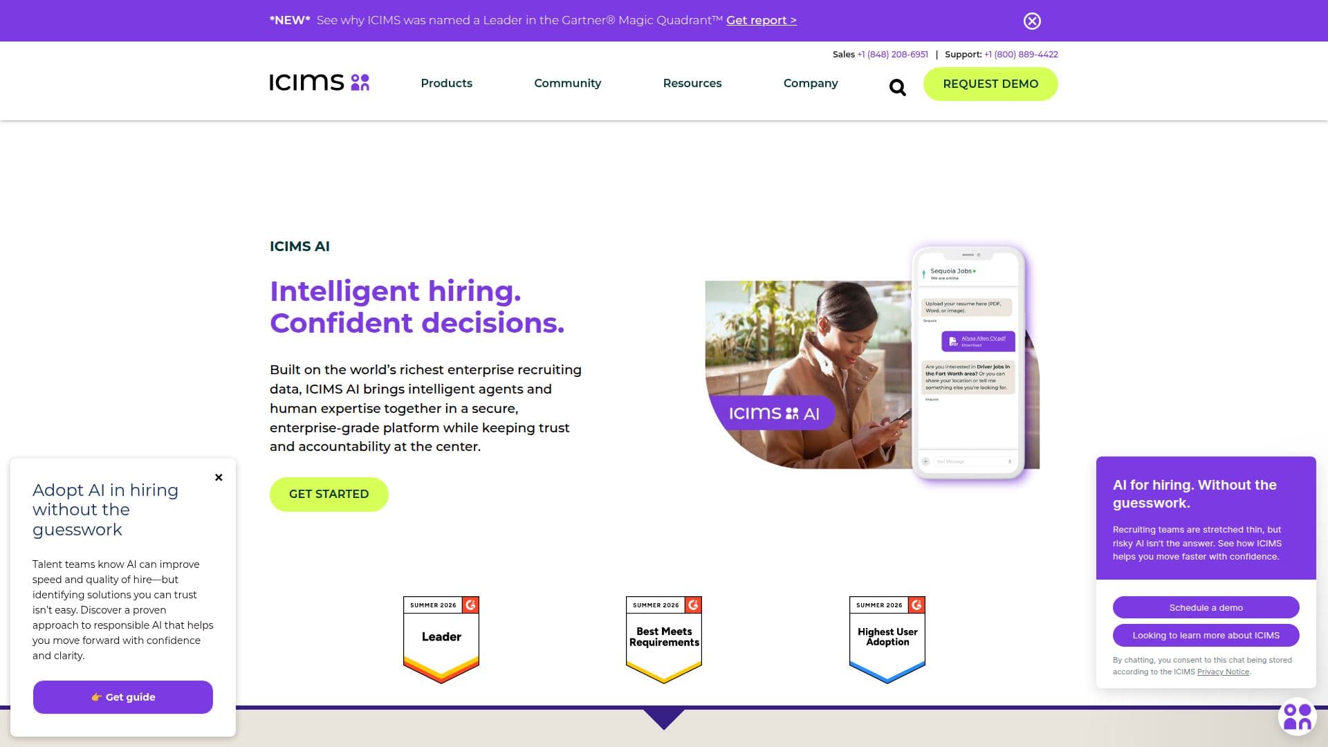 ICIMS AI Recruiting Software screenshot
