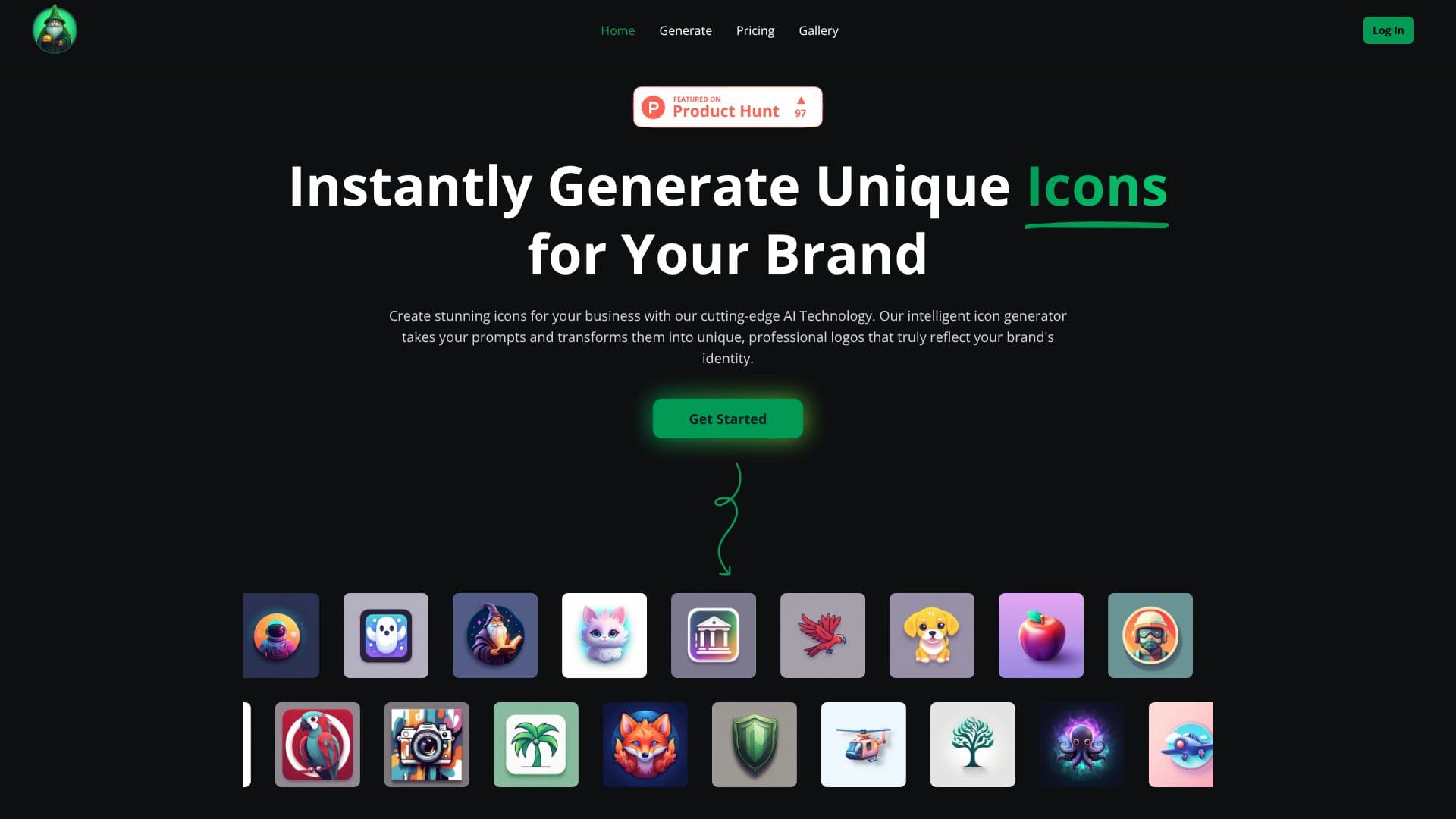 لقطة شاشة لـ IconWizardAI