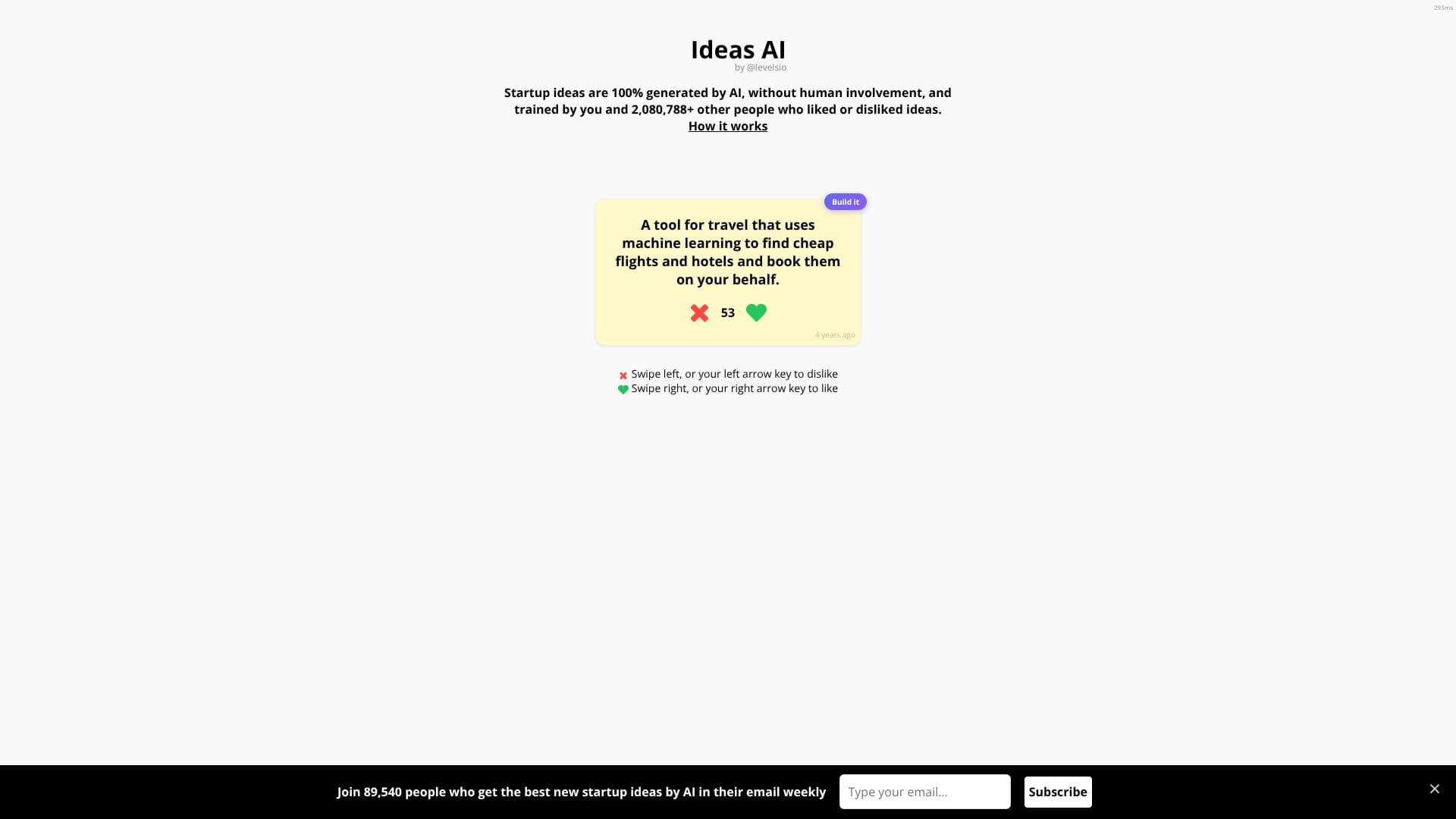 لقطة شاشة لـ IdeasAI