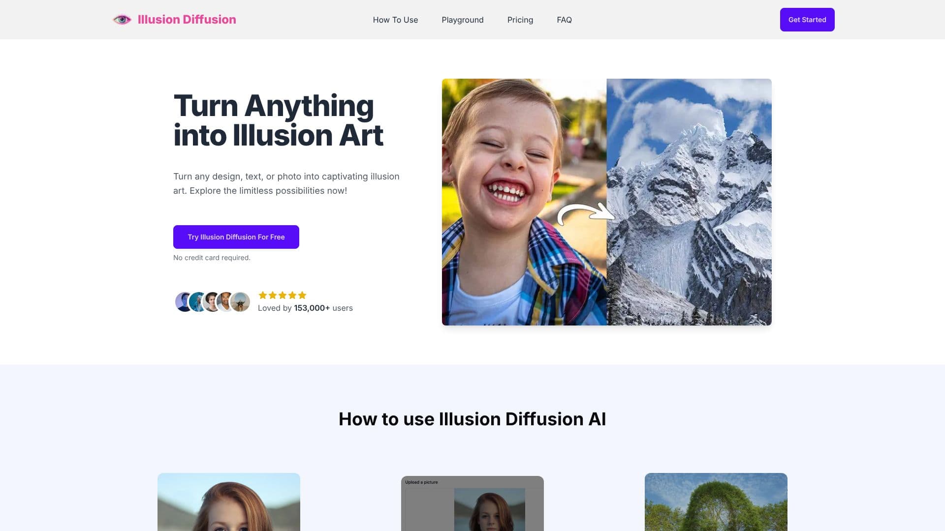 Screenshot von Illusion Diffusion AI