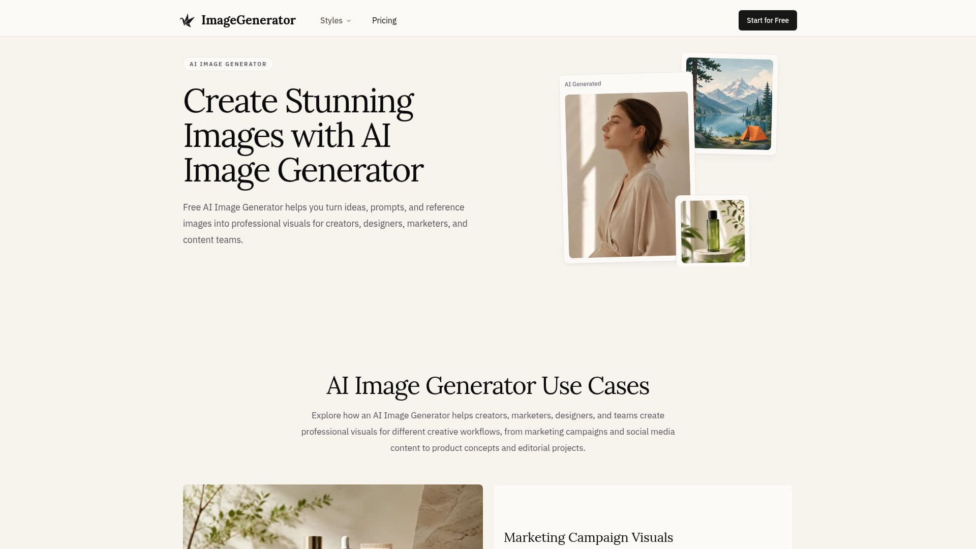 Screenshot von ImageGenerator