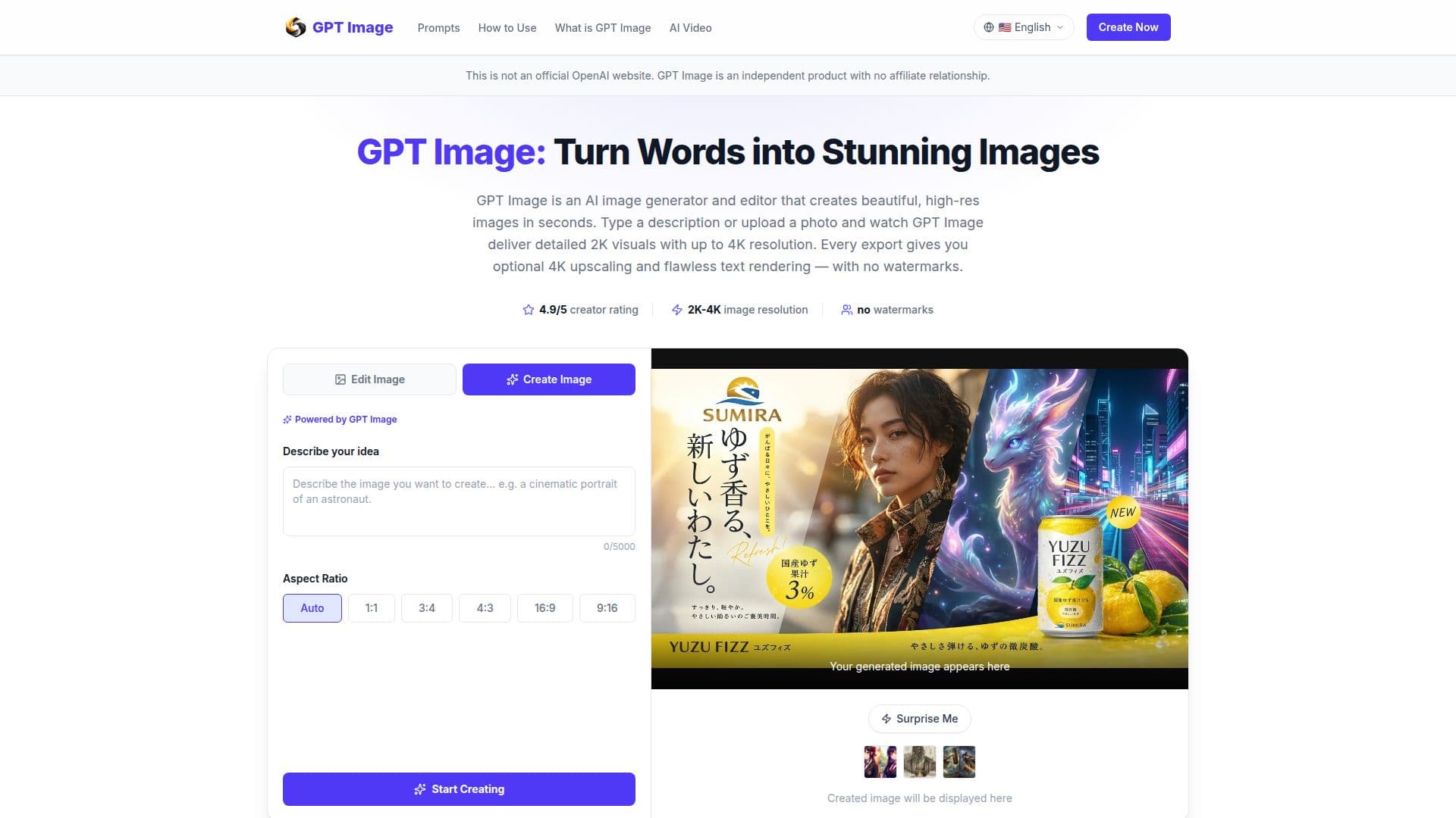 GPT Image - AI Image Generator & Editor screenshot