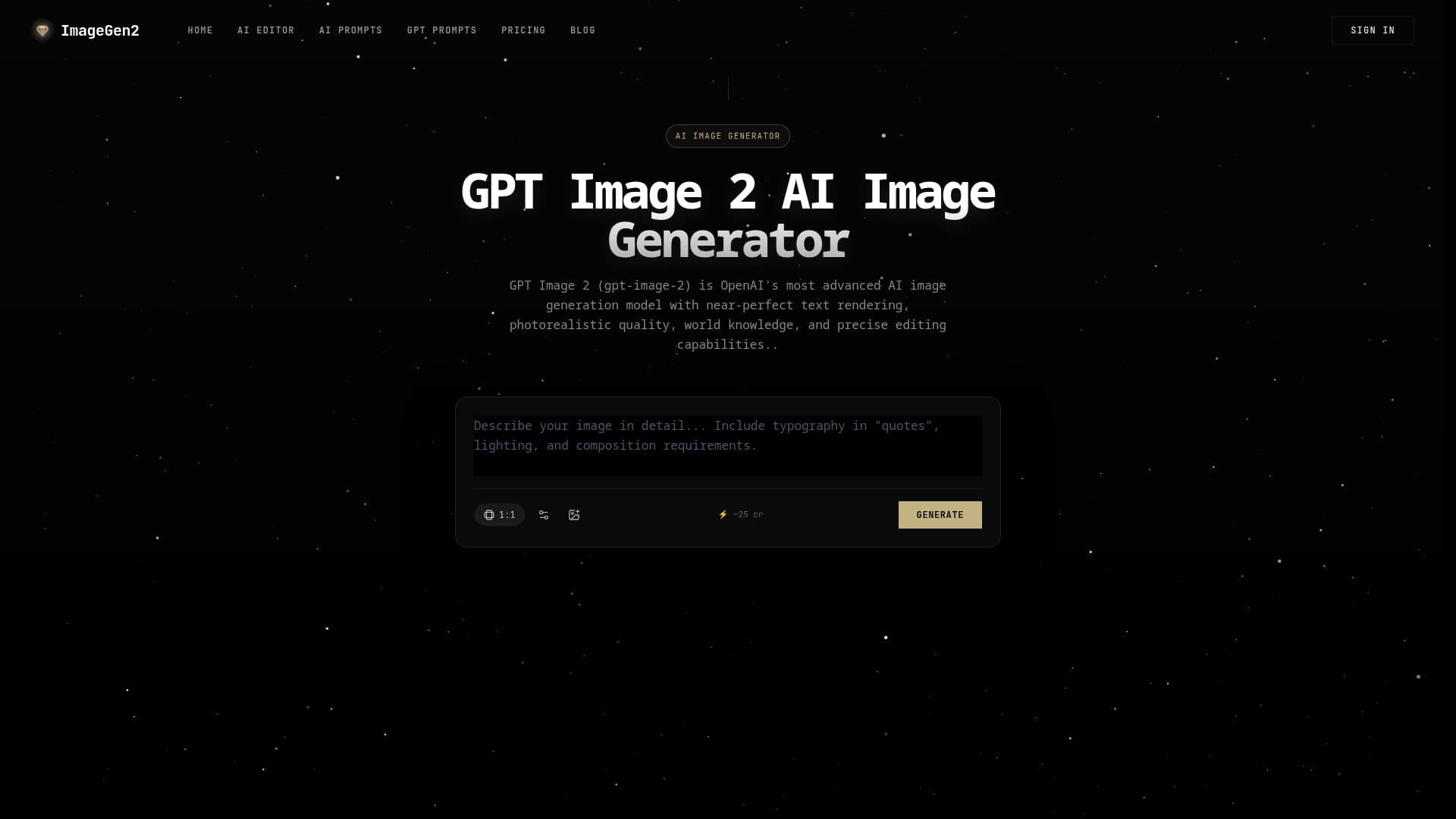 ImageGen2 のスクリーンショット