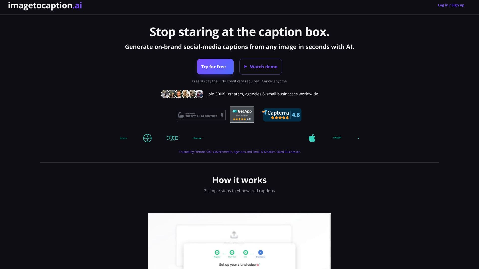 imagetocaption.ai screenshot