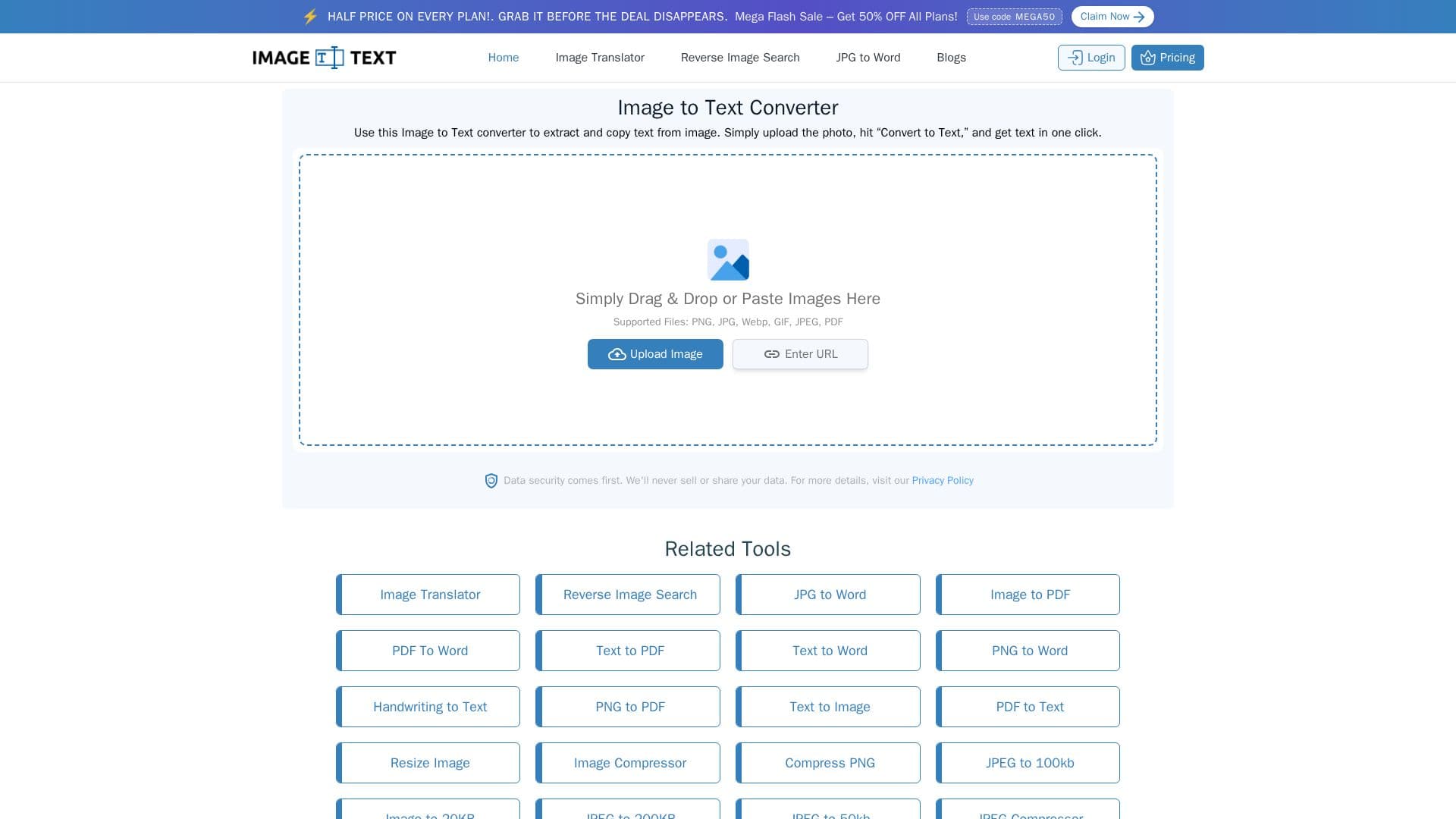 imagetotext.me screenshot