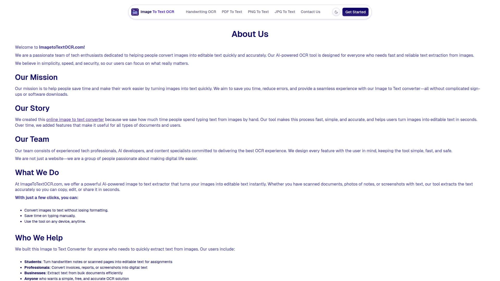 Imagetotextocr – أداة OCR مدعومة بالذكاء الاصطناعي screenshot