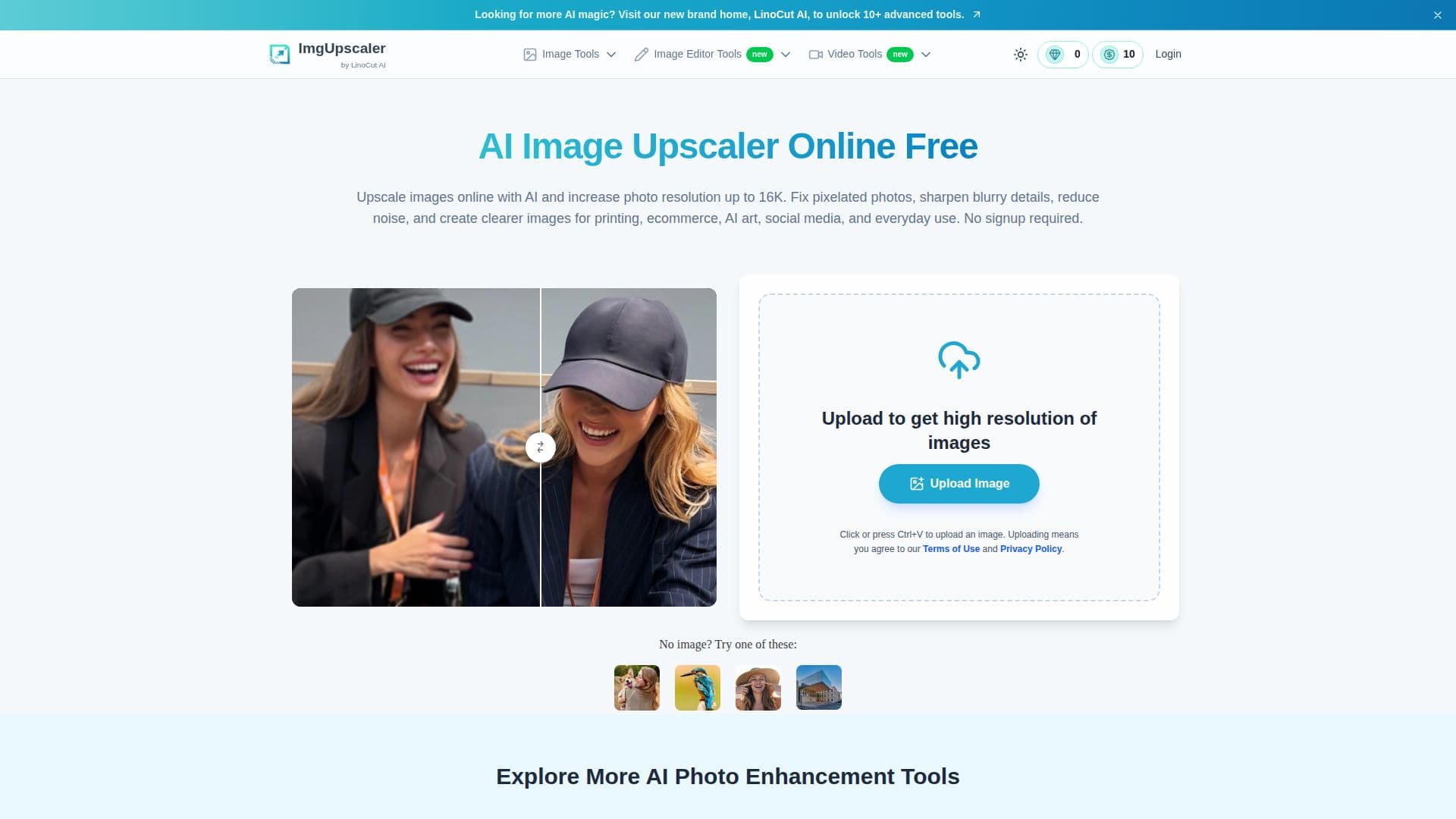 Capture d’écran de ImgUpscaler AI