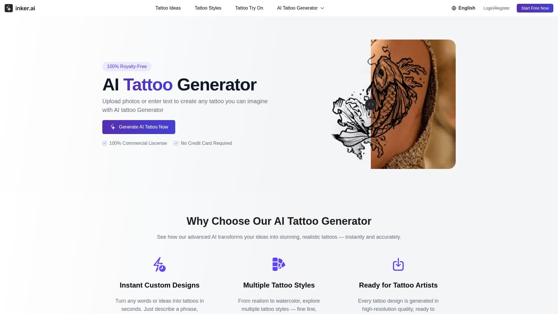 Скриншот Inker.AI