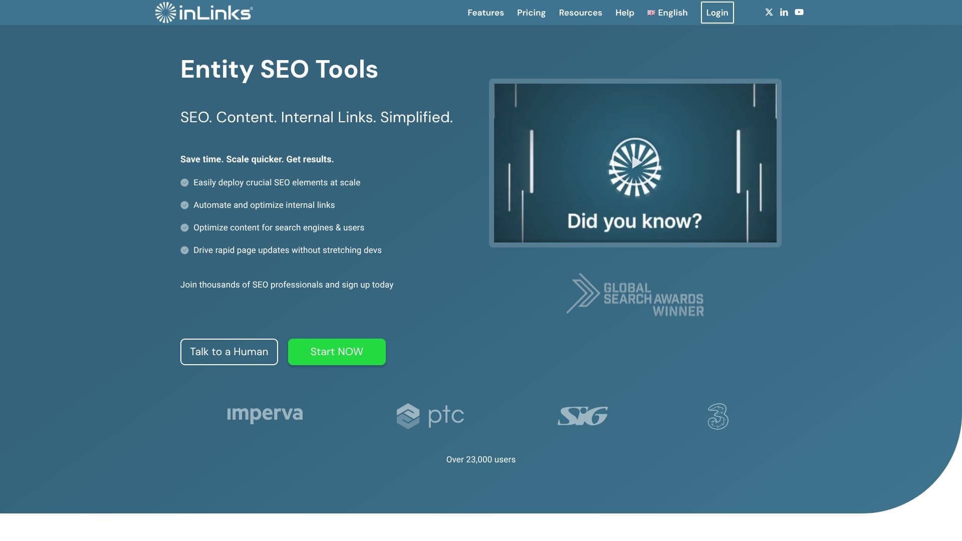 Inlinks Entity SEO Tool 스크린샷
