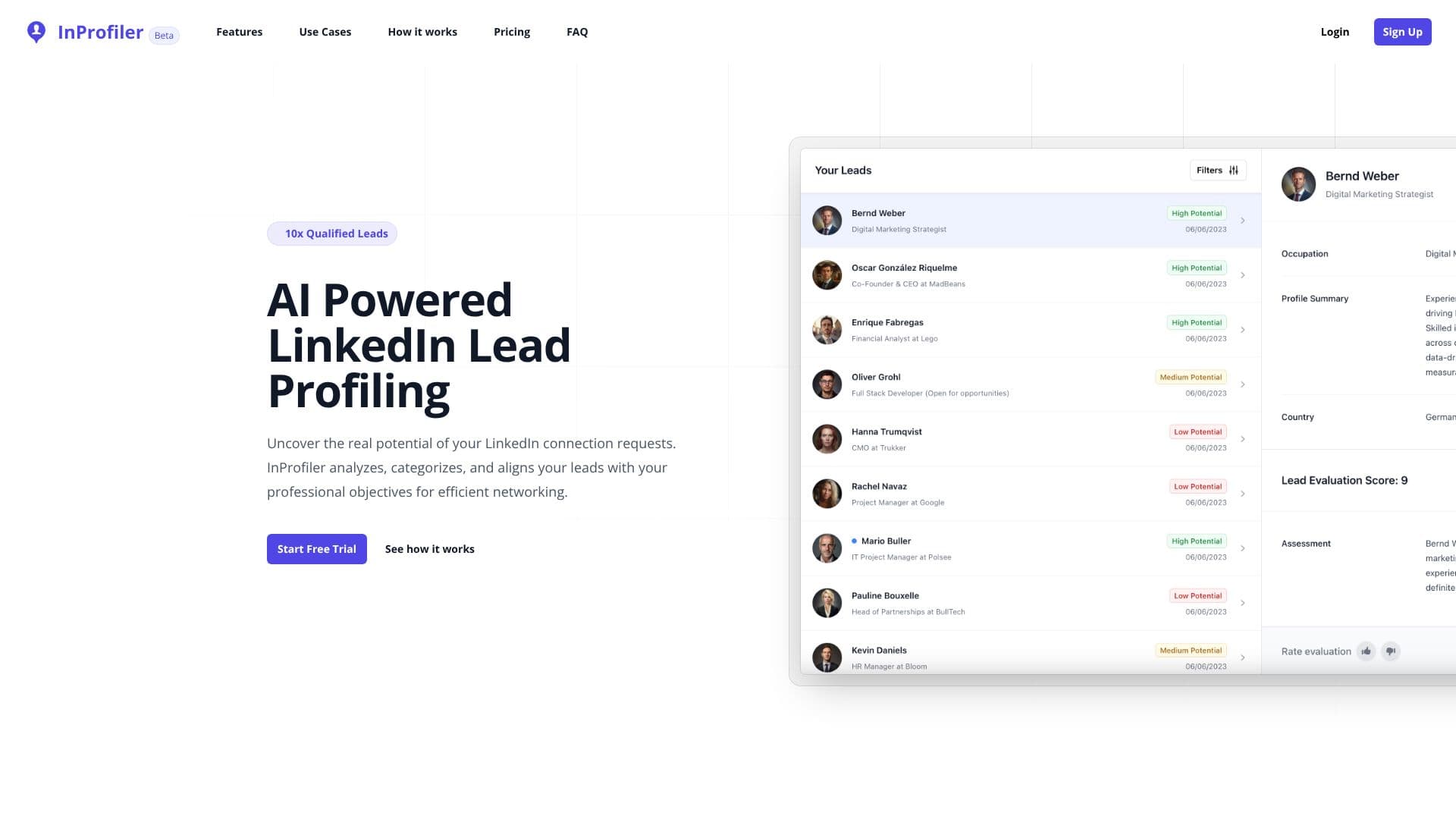 InProfiler - LinkedIn Lead Profiling screenshot