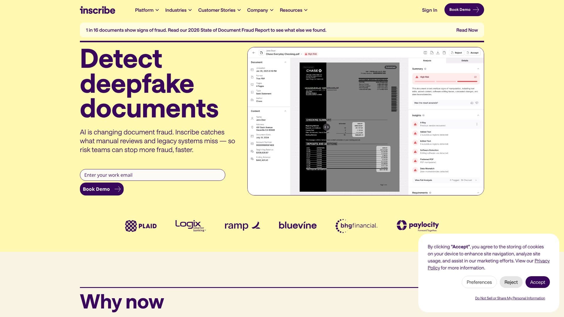 Inscribe AI Document Fraud Detection 截图