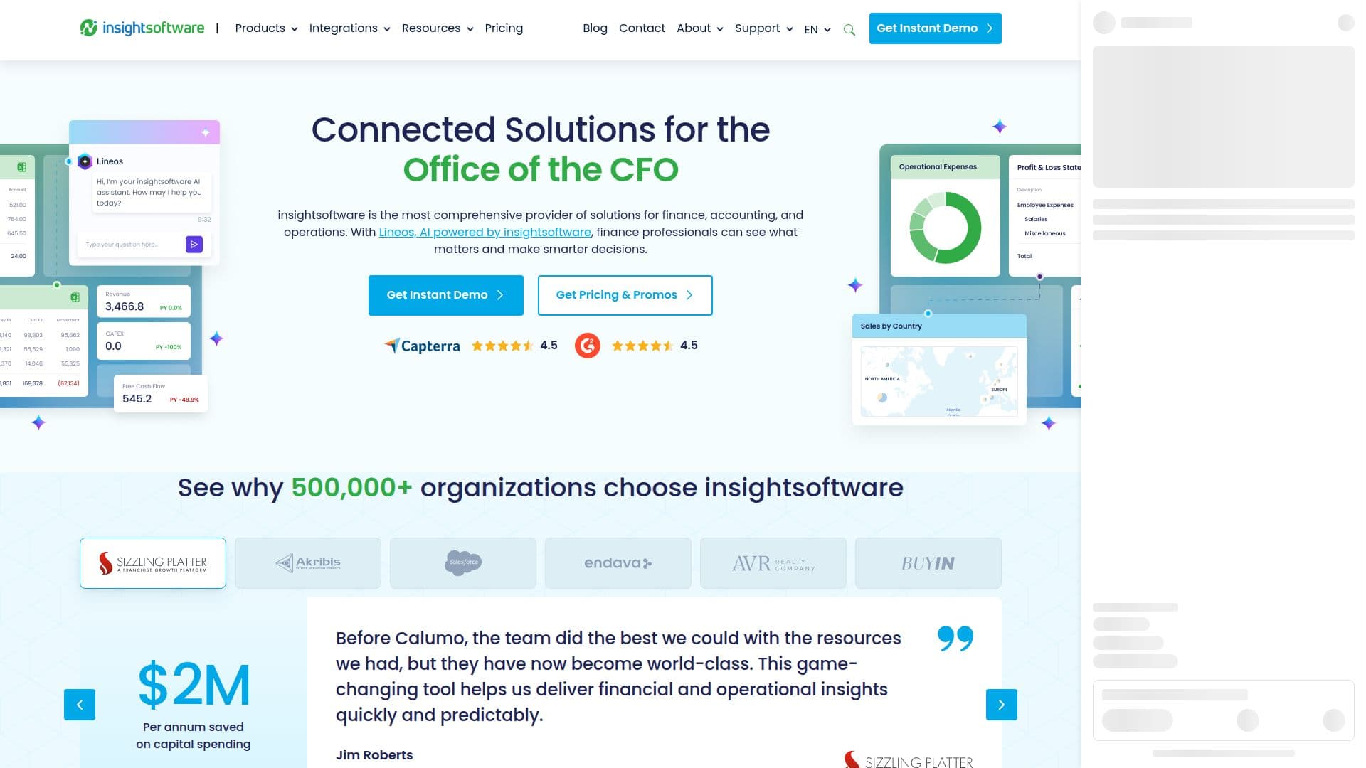 Скриншот insightsoftware