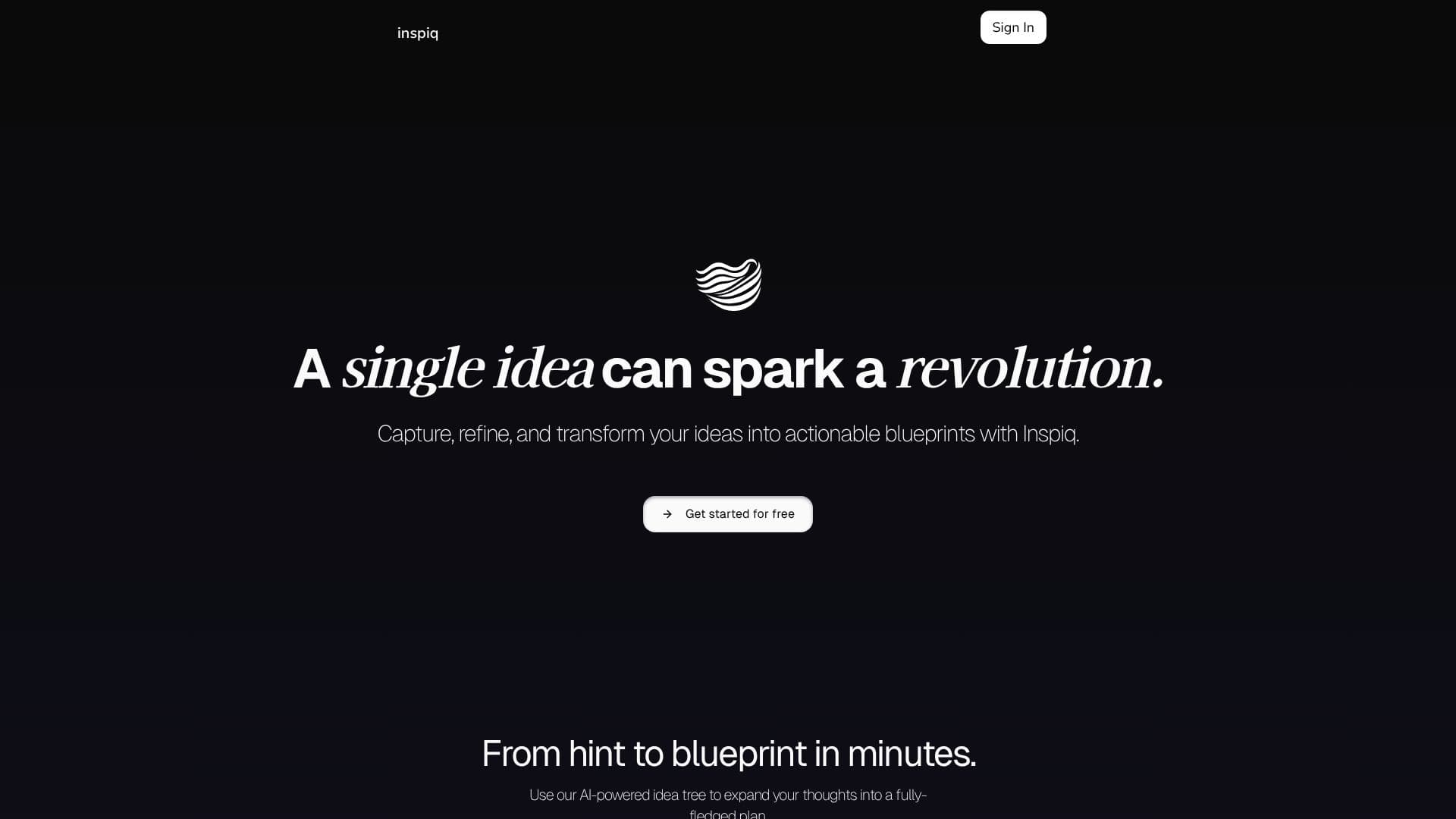 Screenshot von Inspiq