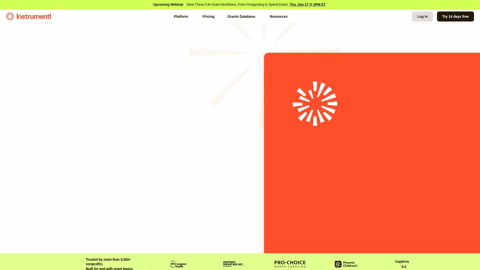 Instrumentl - Grant Management Platform screenshot