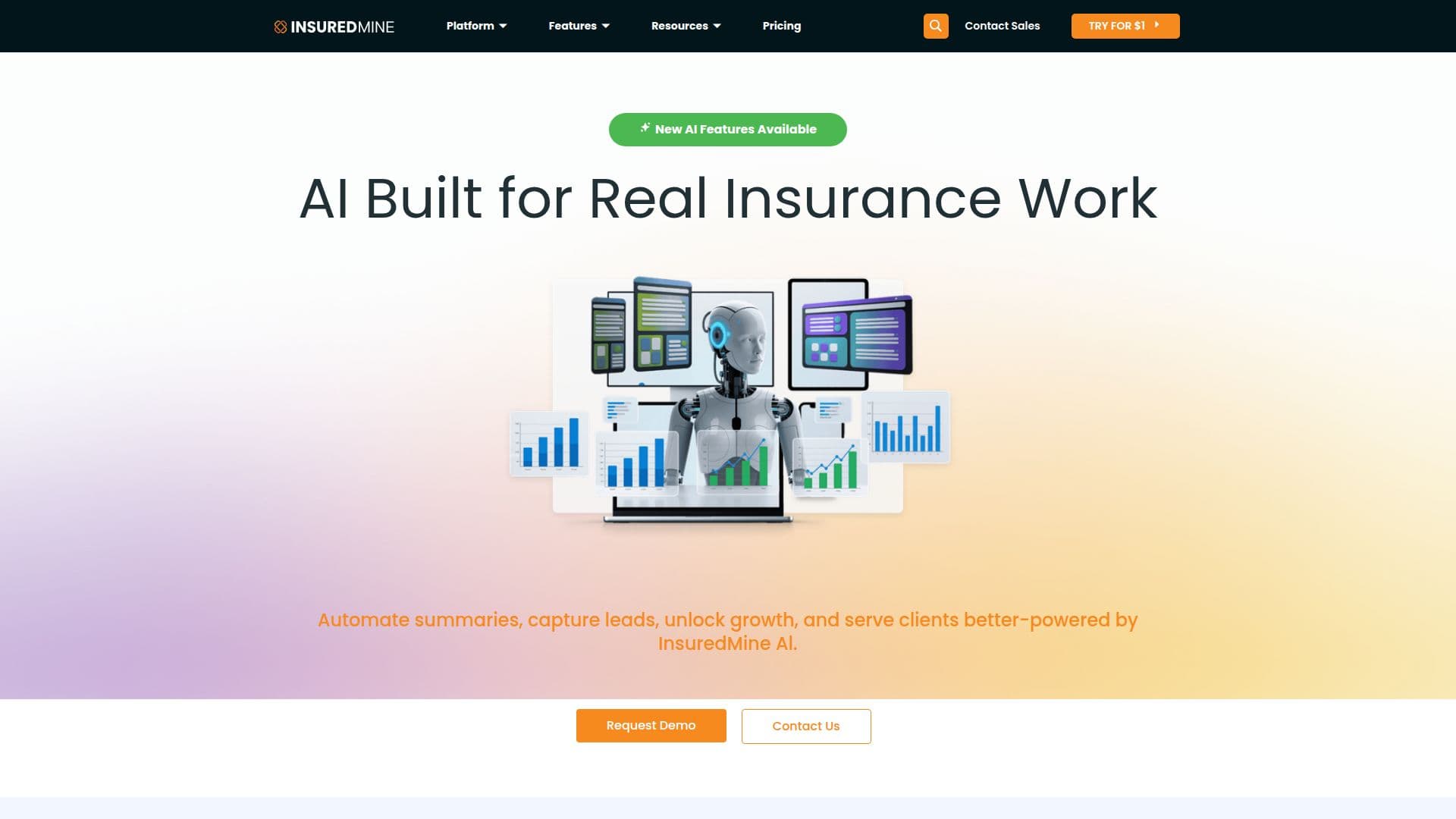 InsuredMine CRM screenshot