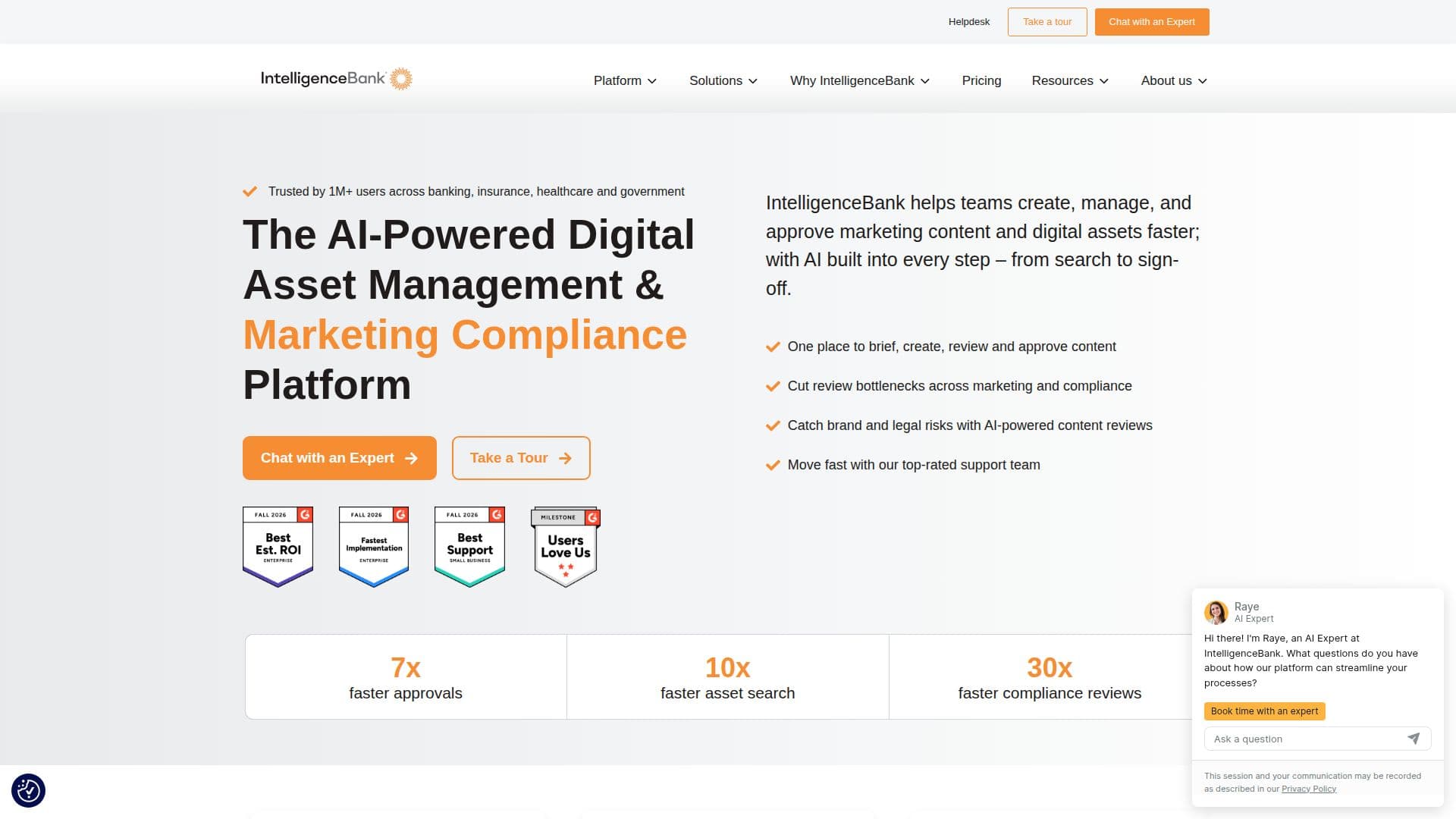 IntelligenceBank AI Software screenshot
