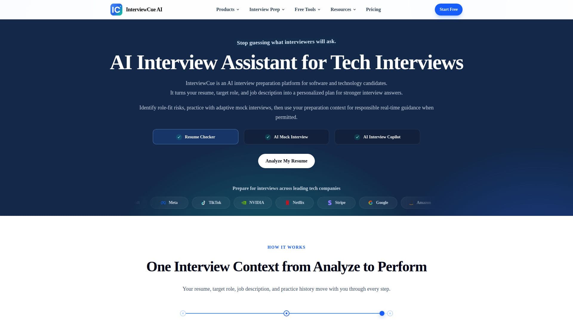 InterviewCue AI 스크린샷