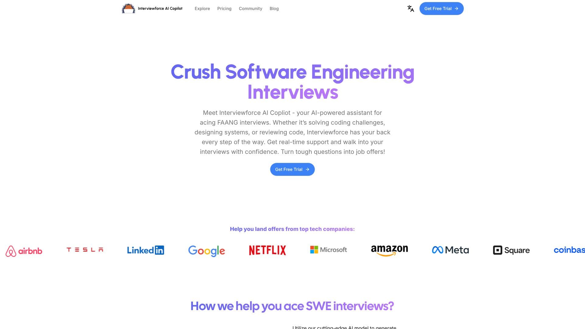 Interviewforce AI Copilot 스크린샷