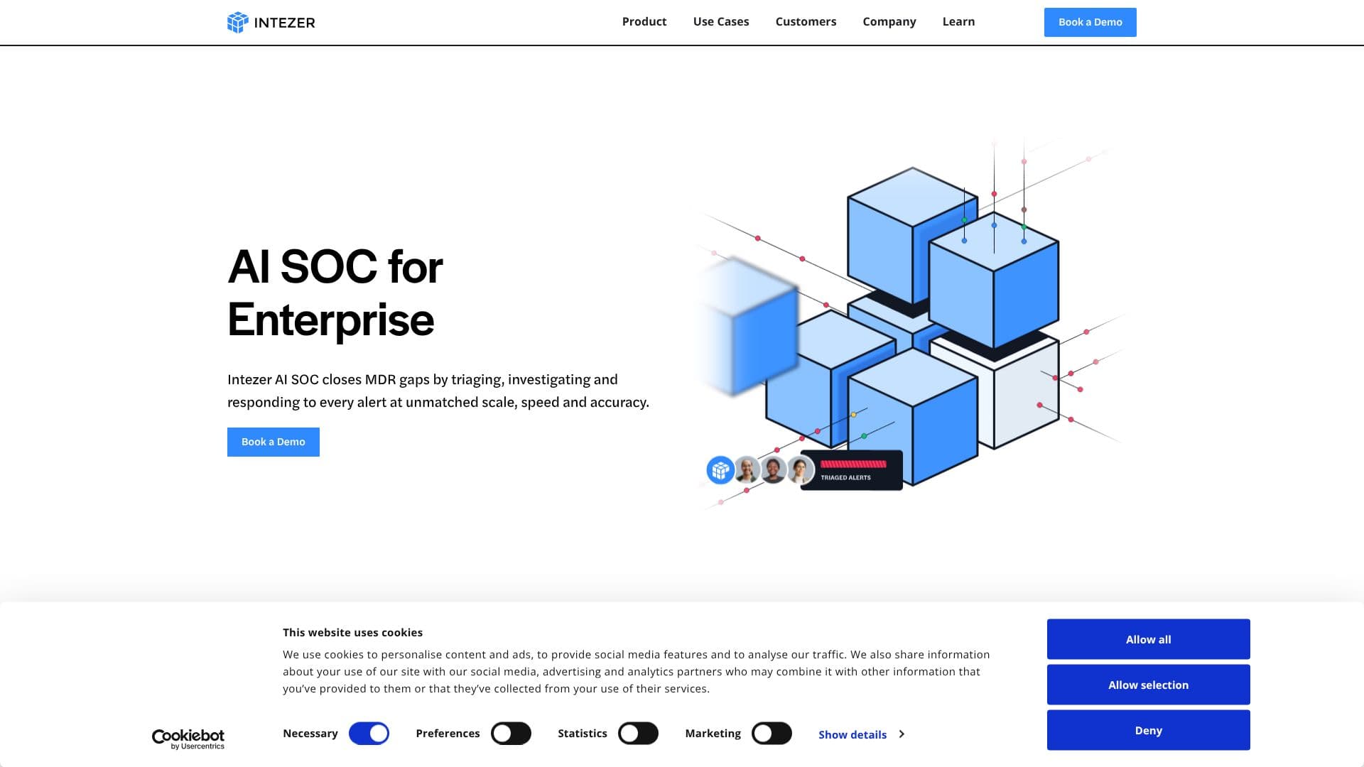 لقطة شاشة لـ Intezer Forensic AI SOC