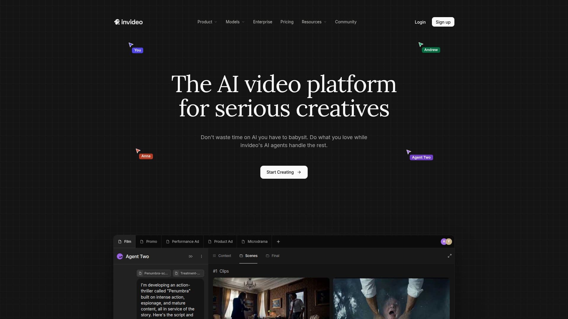 Скриншот invideo