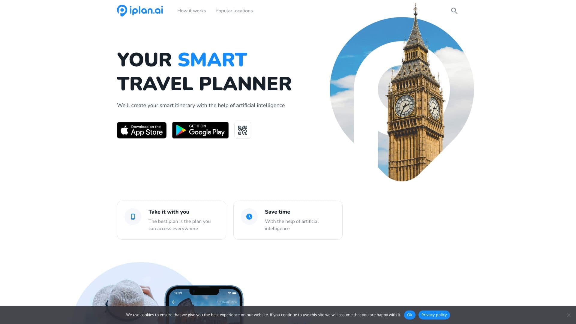 Screenshot von iplan.ai - Intelligenter Reiseplaner