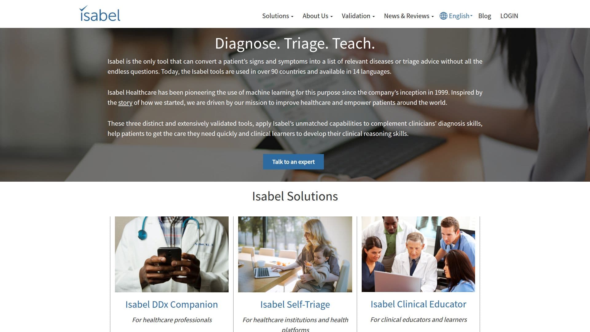 Isabel Healthcare screenshot