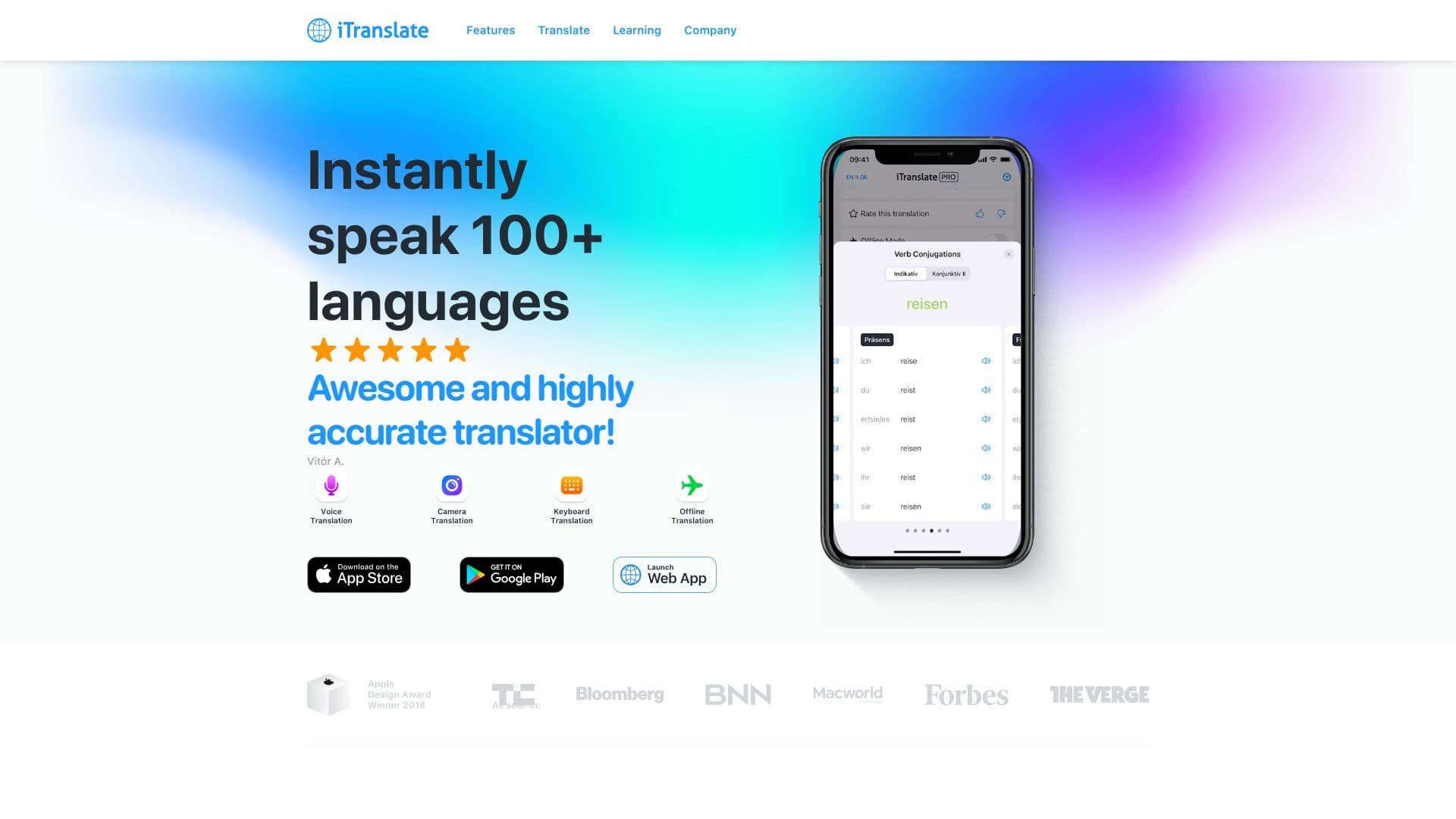 لقطة شاشة لـ iTranslate