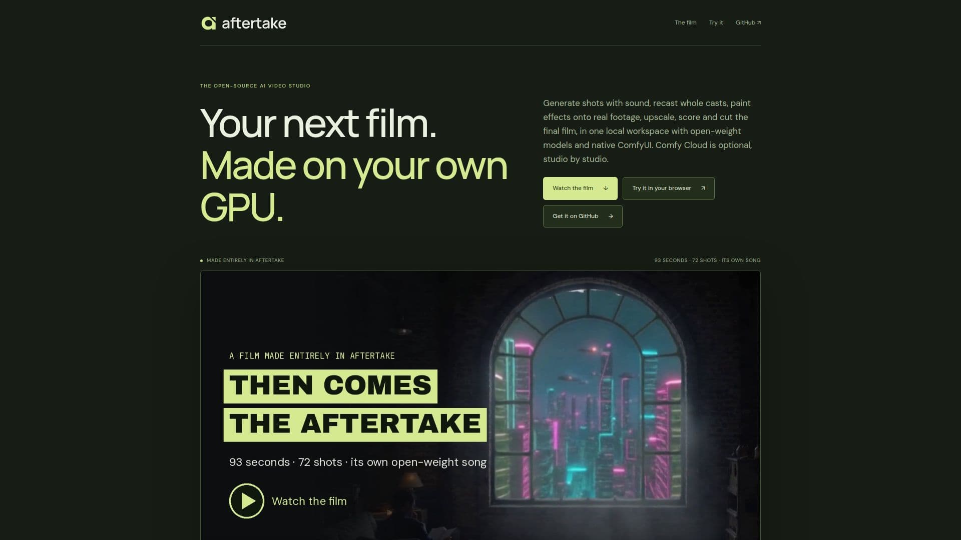 Captura de pantalla de Aftertake