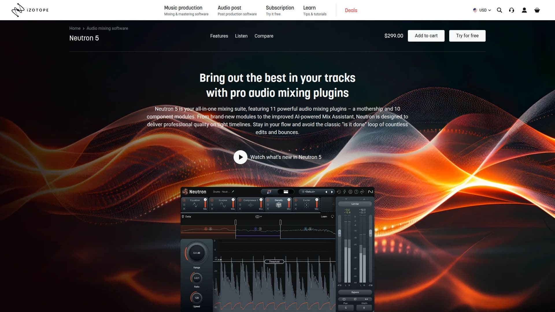 Screenshot von iZotope Neutron 5
