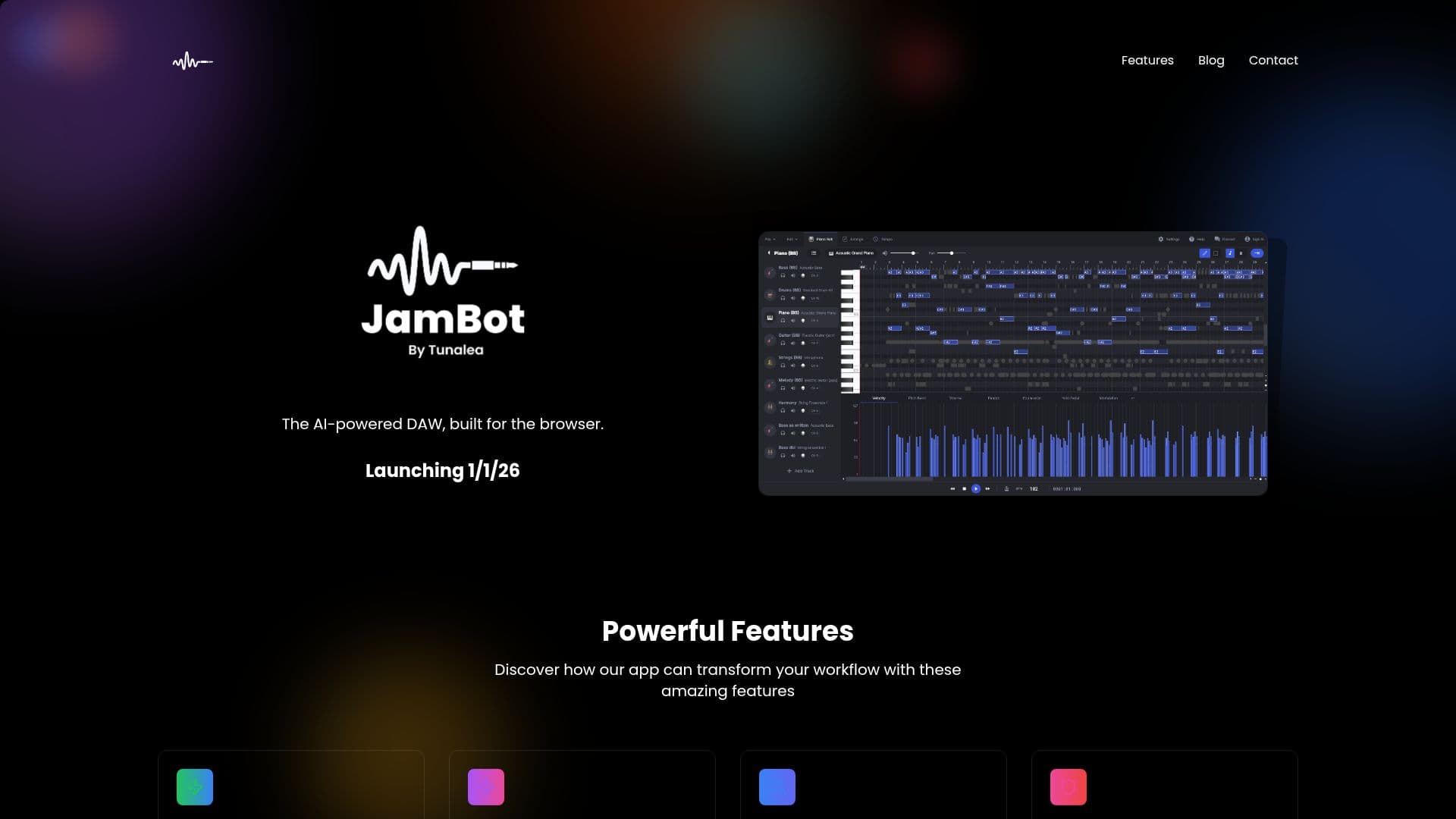 JamBot AI DAW screenshot