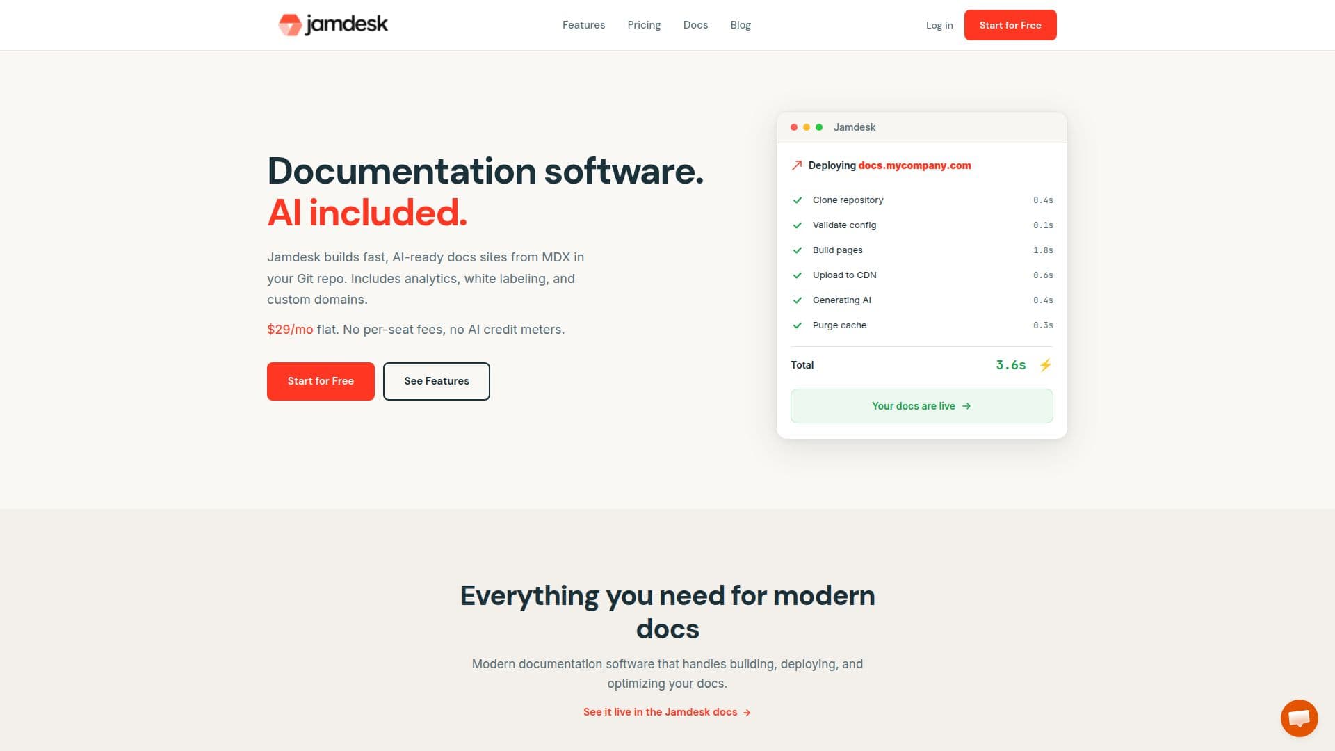 Jamdesk 문서 소프트웨어 screenshot