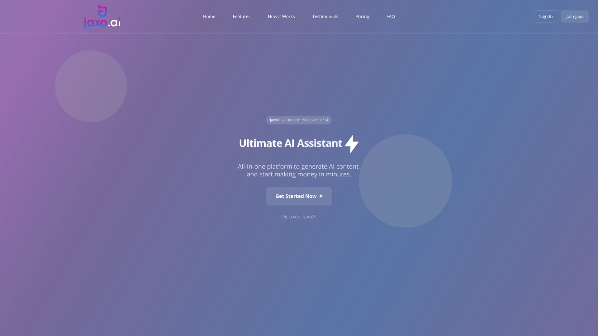 JaxoAI screenshot