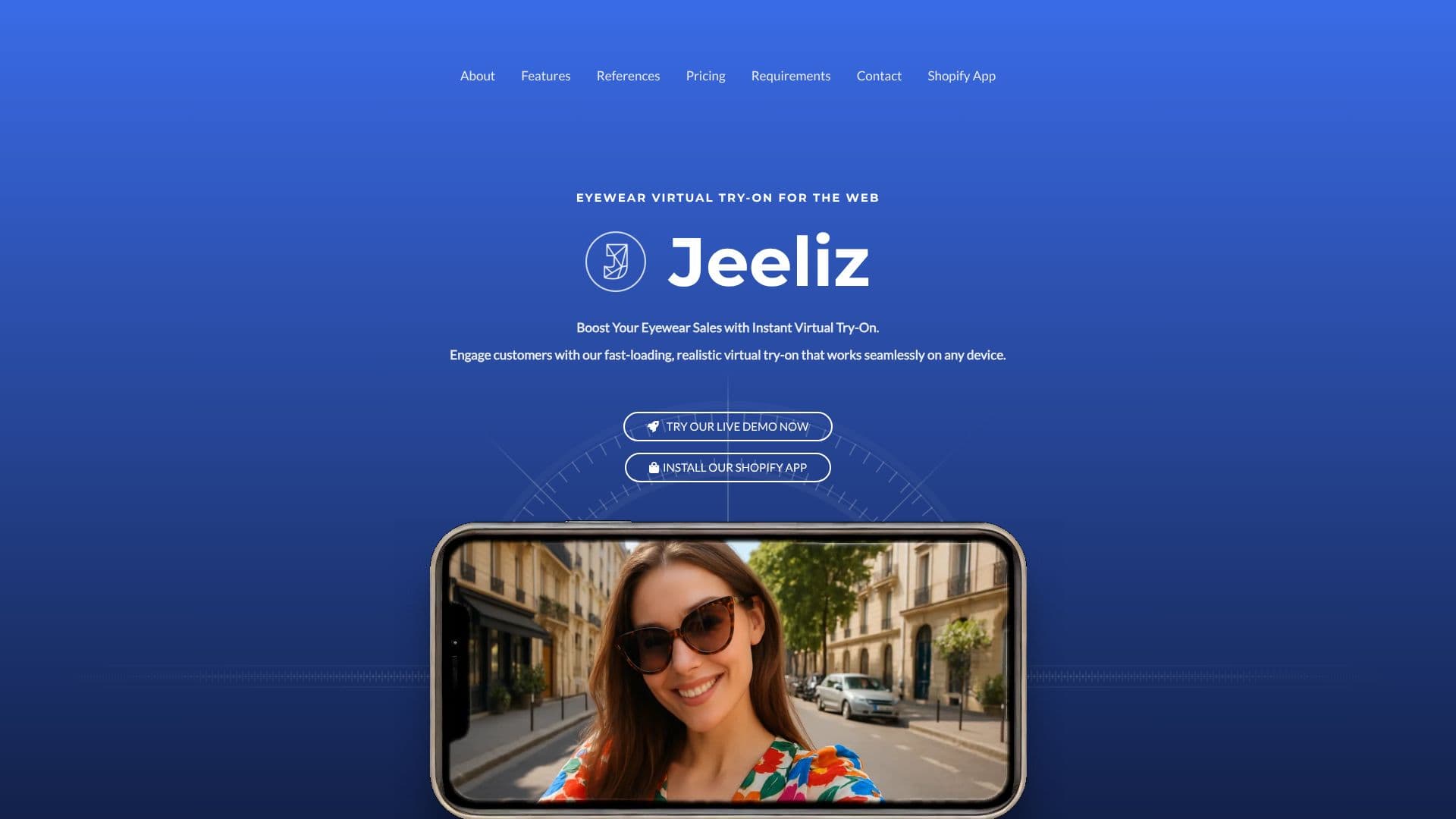 Jeeliz screenshot