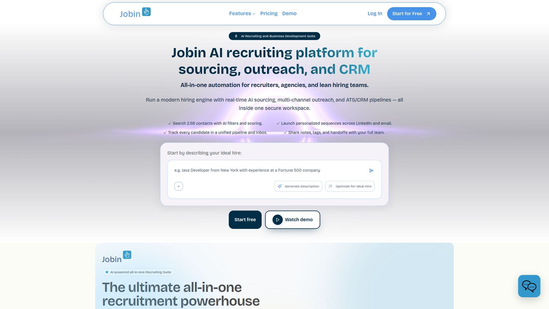 Jobin | Plataforma de Reclutamiento AI screenshot