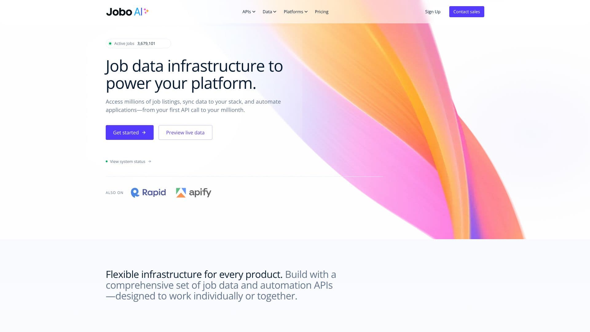Jobo API 截图