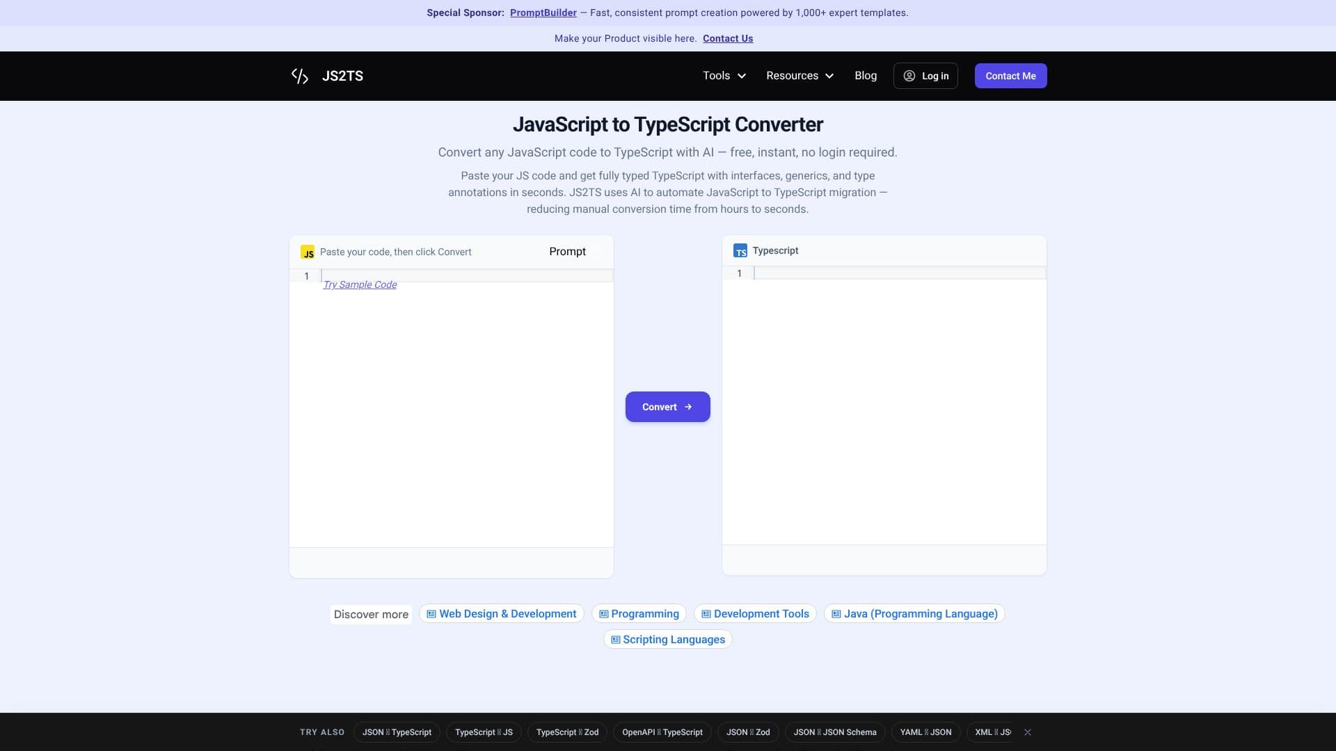 JS2TS screenshot