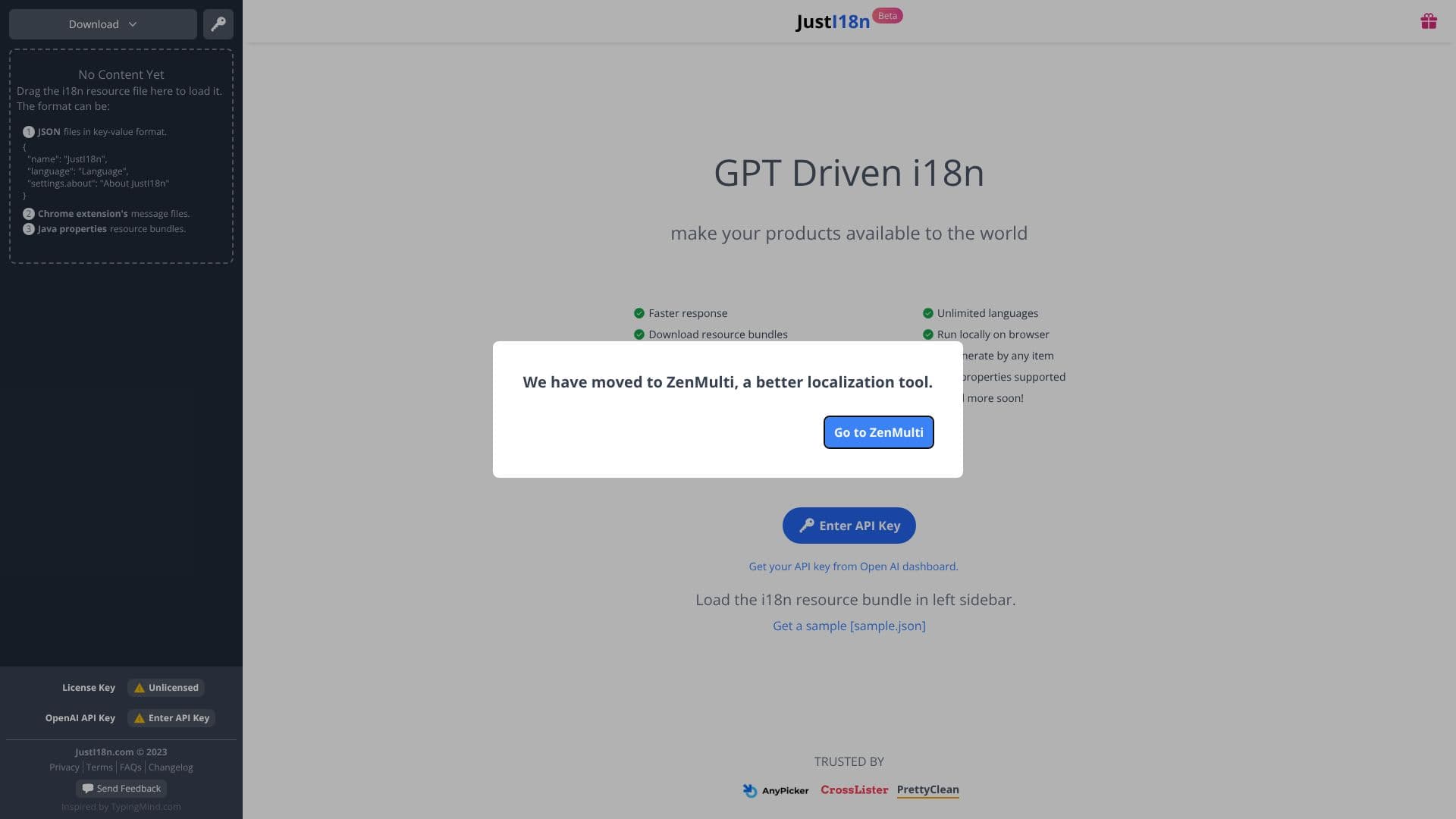 Скриншот GPT Driven i18n
