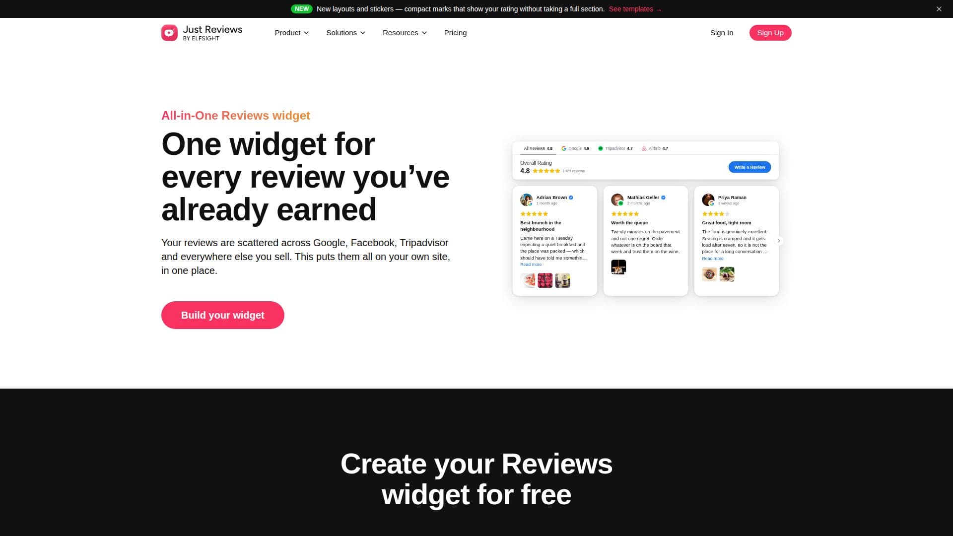 JustReviews screenshot