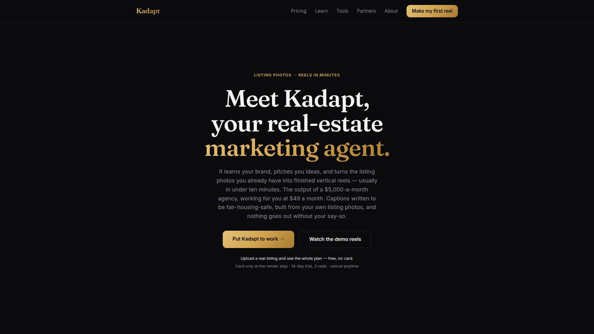 Kadapt screenshot